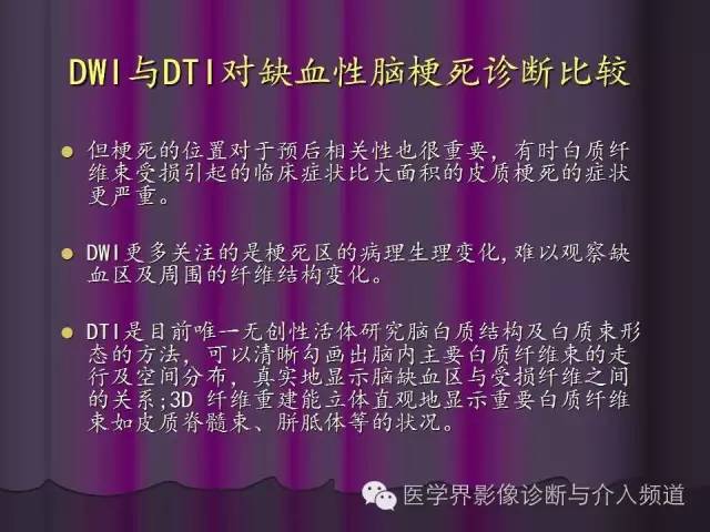 【PPT】联合应用DWI与DTI技术诊断缺血性小卒中及评估其预后