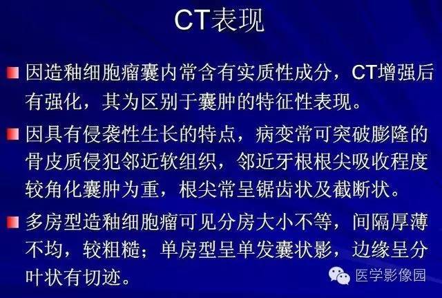 【PPT】常见颌骨囊肿与肿瘤的影像学表现