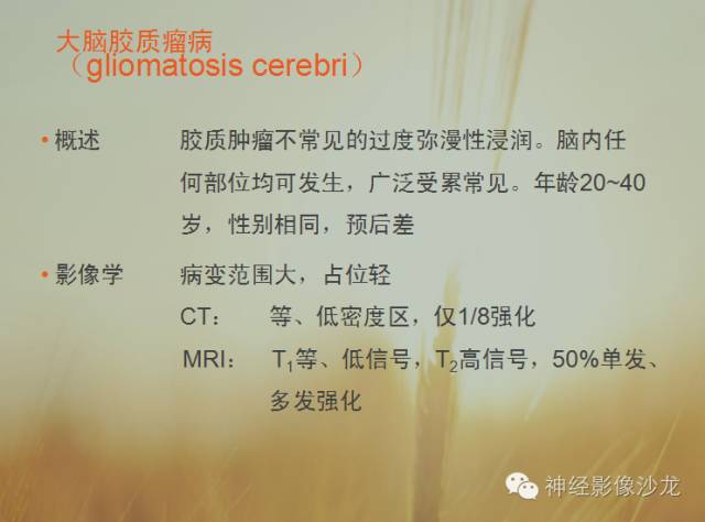 【病例】多灶性胶质瘤1例CT及MR影像表现