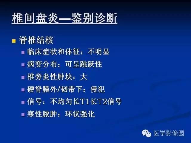 【PPT】椎间盘炎MRI诊断