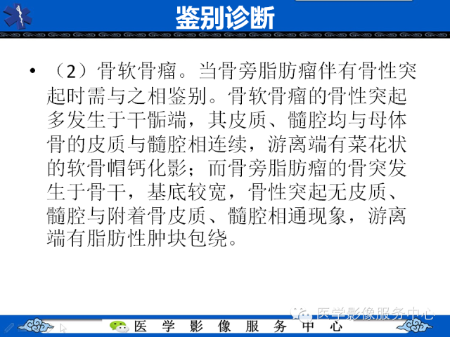 【PPT】骨旁脂肪瘤的影像学表现