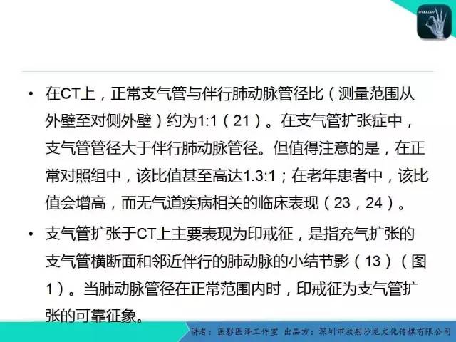 【PPT】支气管扩张：相关常见及不常见疾病的机制及影像特征