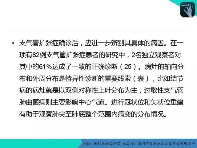 【PPT】支气管扩张：相关常见及不常见疾病的机制及影像特征