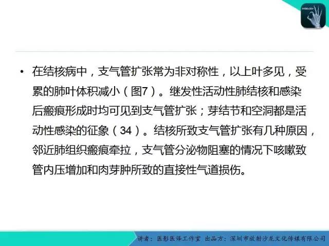 【PPT】支气管扩张：相关常见及不常见疾病的机制及影像特征