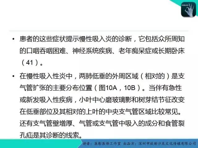 【PPT】支气管扩张：相关常见及不常见疾病的机制及影像特征