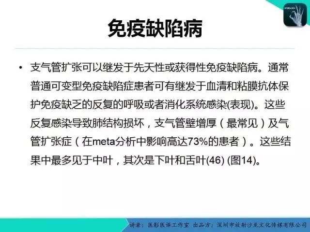 【PPT】支气管扩张：相关常见及不常见疾病的机制及影像特征