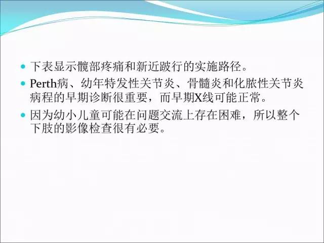 【PPT】儿童髋关节病变的影像学表现