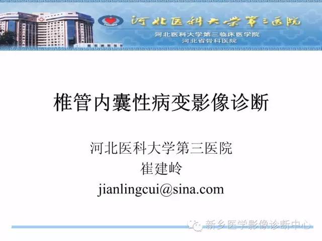 【PPT】椎管内囊性病变影像诊断