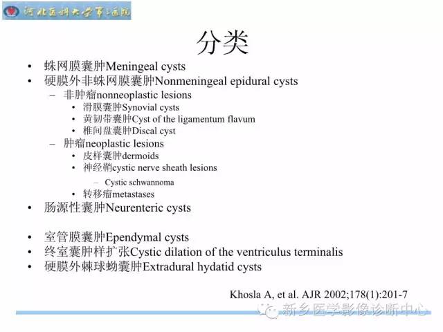 【PPT】椎管内囊性病变影像诊断