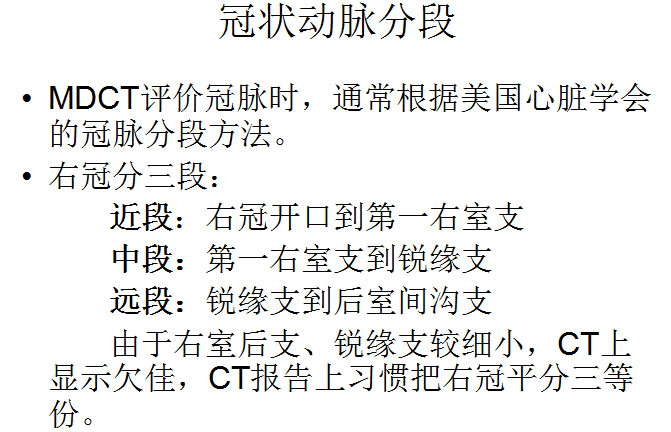 【PPT】正常冠状动脉解剖