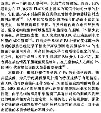 毛细胞型星形细胞瘤的影像学诊断（综述）