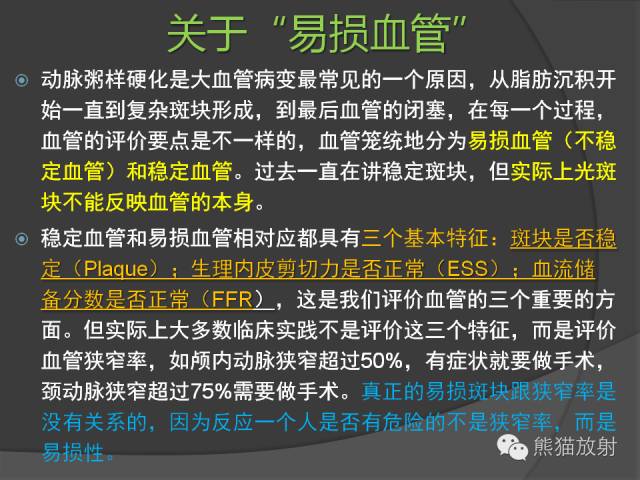 【PPT】冠状动脉斑块评估、管腔狭窄程度分级