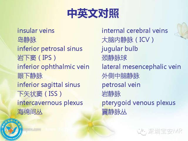 【PPT】颅内静脉系统影像CT,MRI及DSA解剖