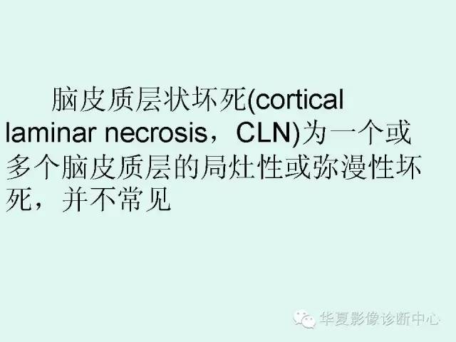 【PPT】脑皮质层状坏死的影像表现