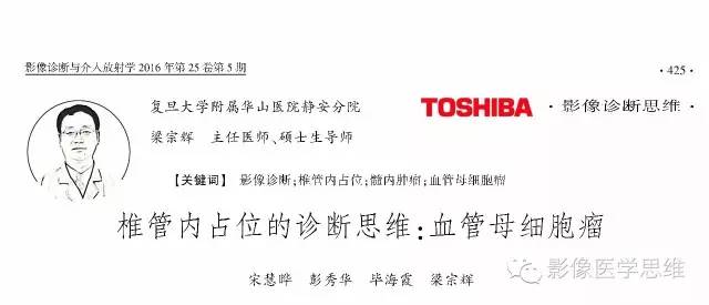 【病例】脊髓内血管母细胞瘤1例MR影像诊断分析