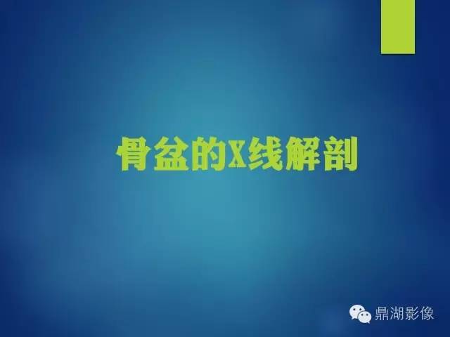 【PPT】骨盆的X线解剖