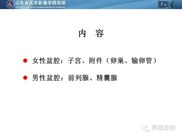 【PPT】盆腔影像检查技术及诊断的培训要点