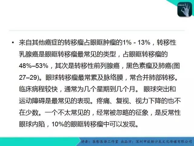 【PPT】成人眼眶肿瘤：临床、影像、与病理回顾
