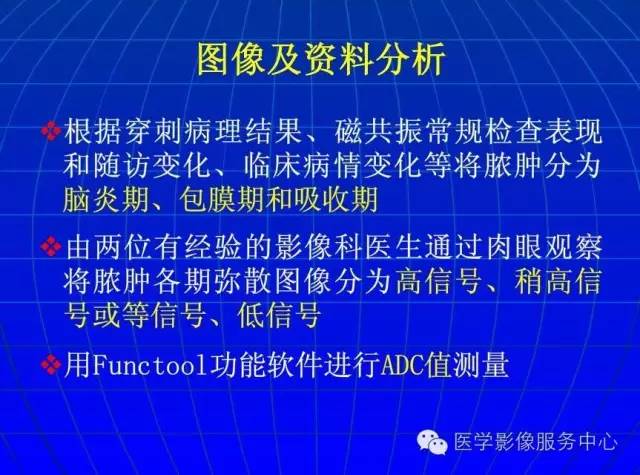 【PPT】脑脓肿磁共振加权成像动态变化