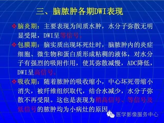 【PPT】脑脓肿磁共振加权成像动态变化