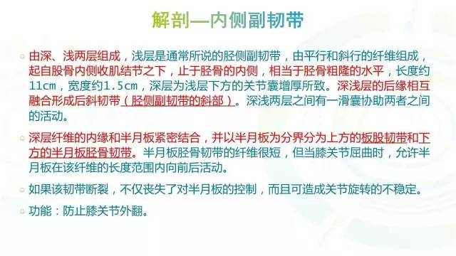 【PPT】膝关节周围韧带解剖及MR表现