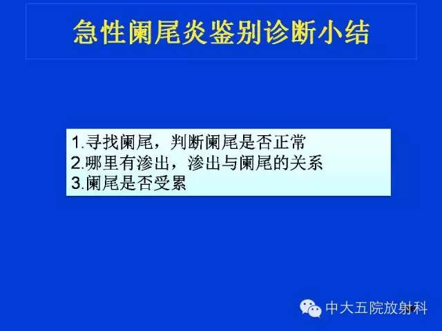 【PPT】正常阑尾和阑尾炎的CT表现