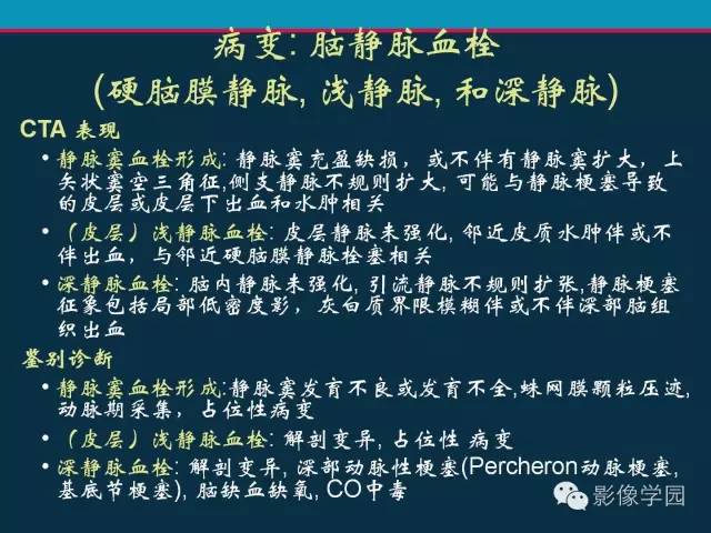 【PPT】颅脑静脉系统CT血管造影：解剖、病理及陷阱