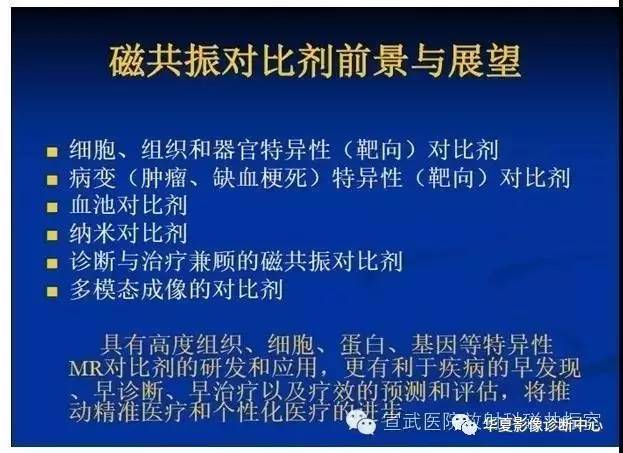 【PPT】磁共振造影剂的应用