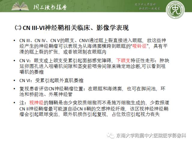【PPT】颅神经神经鞘瘤：影像学诊断方法