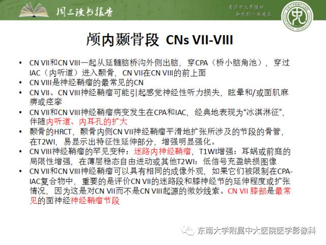 【PPT】颅神经神经鞘瘤：影像学诊断方法