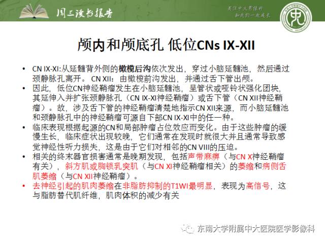 【PPT】颅神经神经鞘瘤：影像学诊断方法