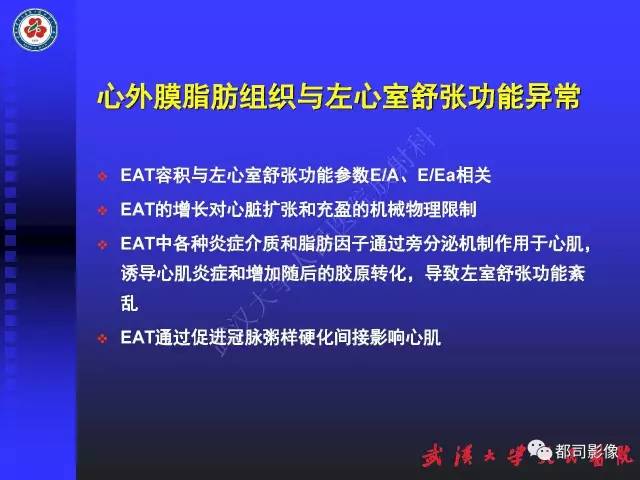 【PPT】MDCT定量评价冠心病患者心外膜脂肪组织与主动脉弹性及左心室舒张功能相关性