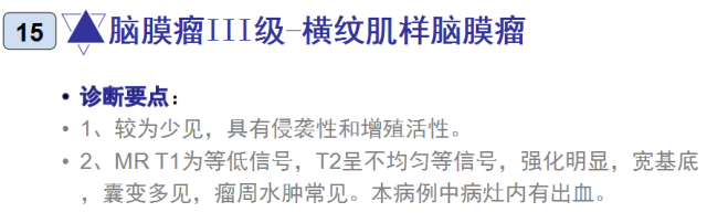 15种亚型脑膜瘤影像表现及诊断要点 15种亚型脑膜瘤影像表现及诊断要点