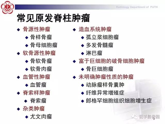 【PPT】脊柱肿瘤影像诊断思路