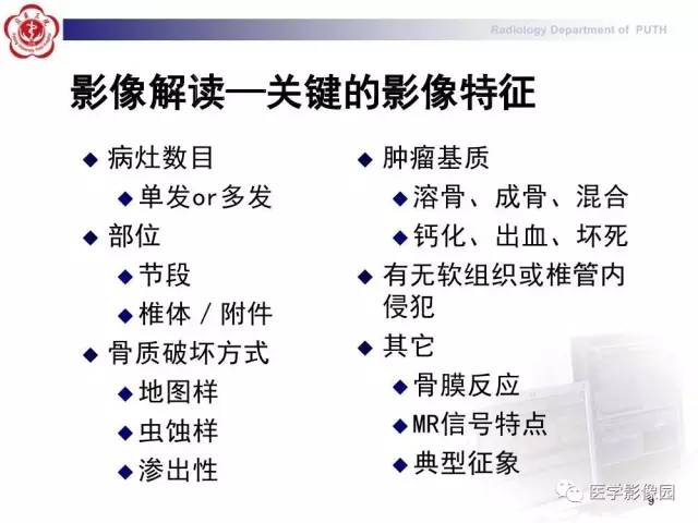 【PPT】脊柱肿瘤影像诊断思路