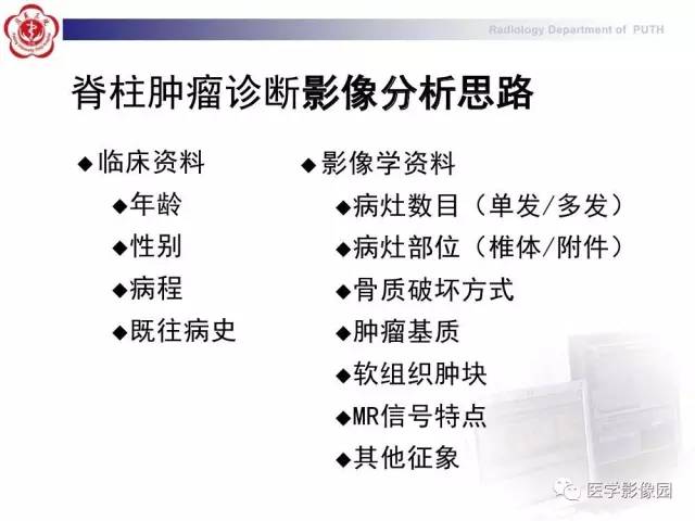 【PPT】脊柱肿瘤影像诊断思路