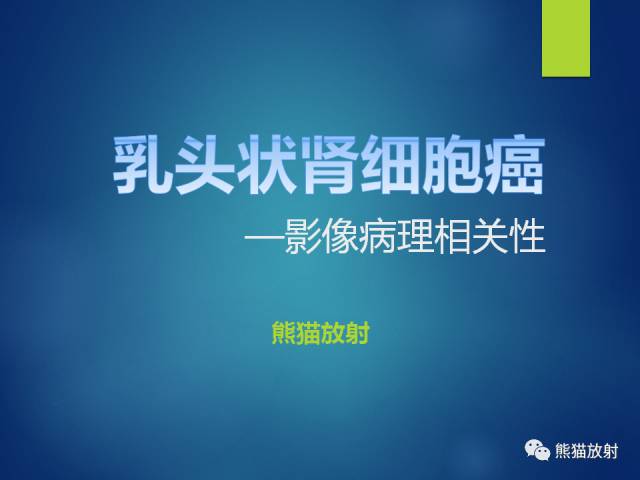 【PPT】乳头状肾细胞癌--影像病理相关性