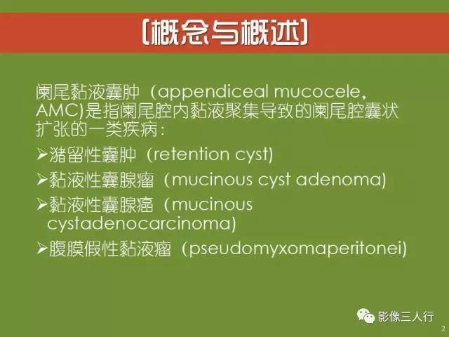 【PPT】阑尾黏液囊肿的影像诊断