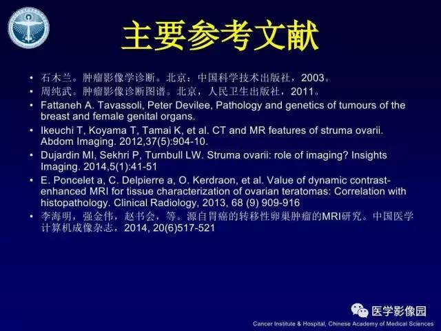 【病例】卵巢甲状腺肿1例CT及MR