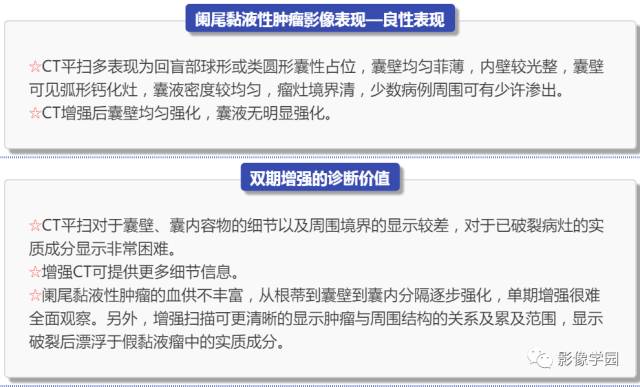 【病例】阑尾粘液性肿瘤2例影像诊断与鉴别