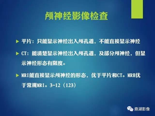 【PPT】12对颅神经影像检查