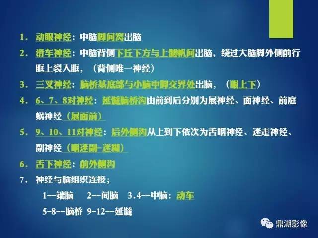 【PPT】12对颅神经影像检查
