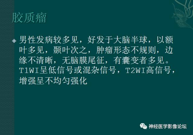 【病例】囊性(纤维型)脑膜瘤一例MR影像表现
