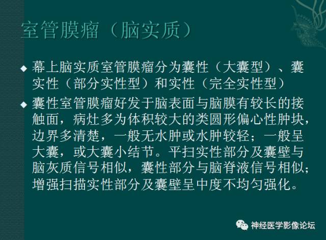 【病例】囊性(纤维型)脑膜瘤一例MR影像表现