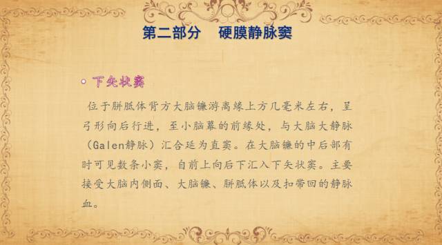 【PPT】脑静脉系统解剖