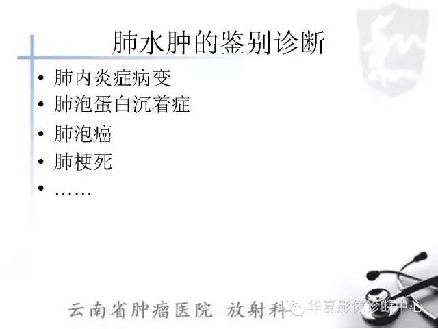 【PPT】X线如何区分肺水肿和肺淤血