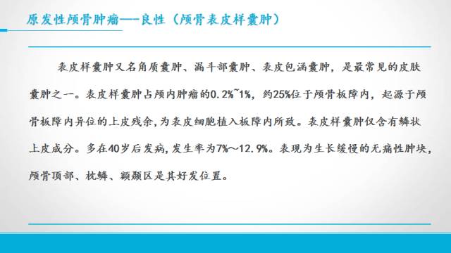 【PPT】颅骨肿瘤及肿瘤性病变影像学详解