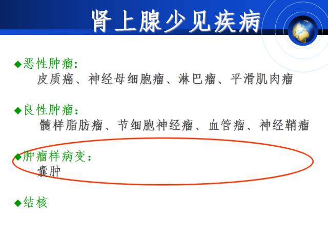 【PPT】肾上腺少见疾病的影像诊断