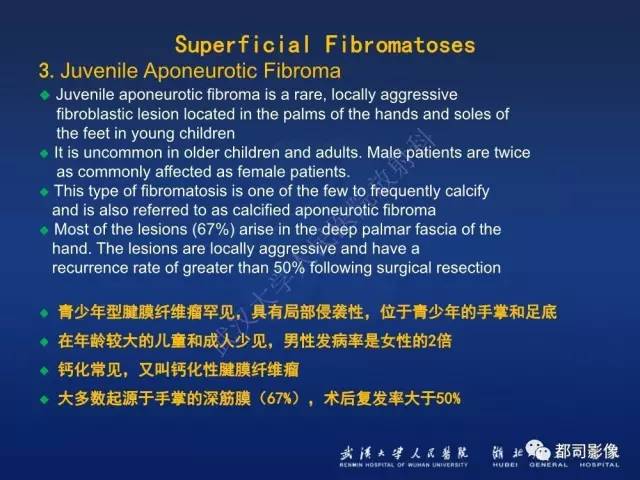 【PPT】肌骨纤维瘤病的影像学表现