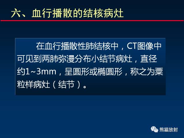 【PPT】肺结核的基础CT表现